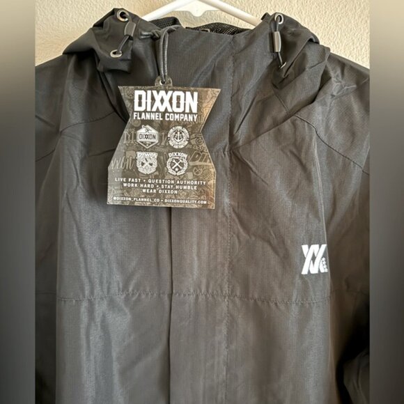 DIXXON NWT Solid Black Form & Function Windbreaker Jacket size Large - Picture 2 of 4